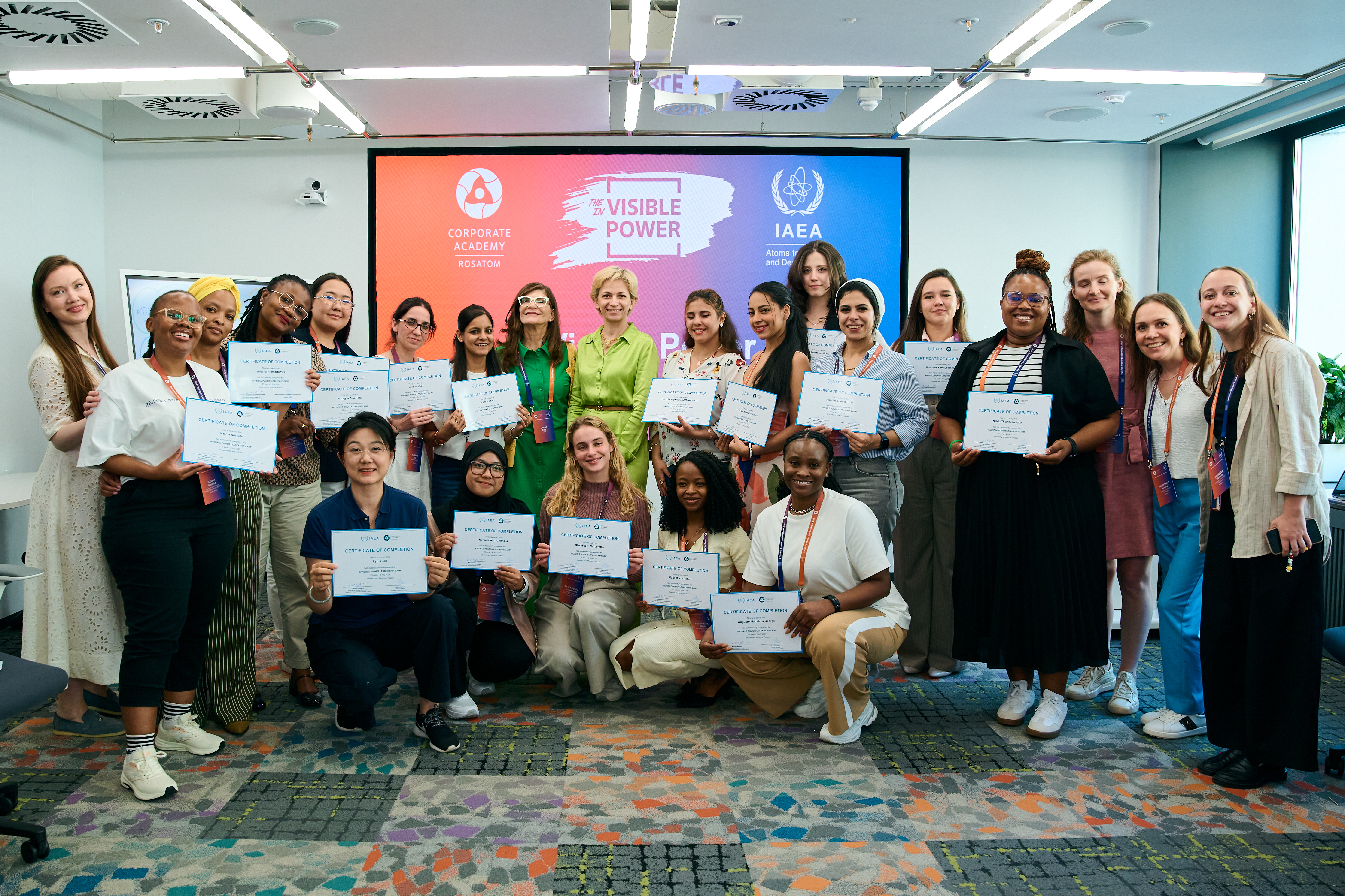 Rosatom Corporate Academy and IAEA Award Graduates of the inVisible Power Leadership Camp